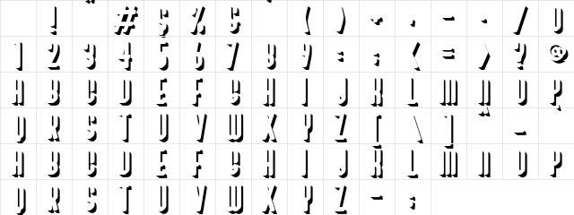 Bivoac Drop Shadow Demo Drop Shadow Character Map Bivoac Drop Shadow Demo Drop Shadow Character Map