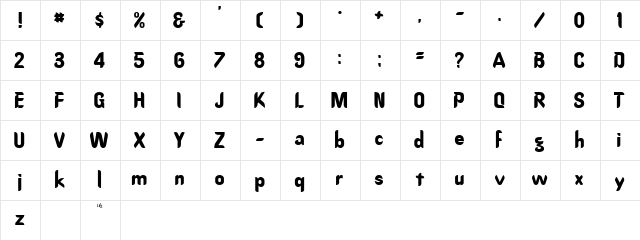 OregonDry Normal Character Map