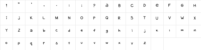 Banana Seed Regular Character Map Banana Seed Regular Character Map