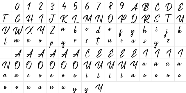 Chelski Demo Regular Character Map Chelski Demo Regular Character Map