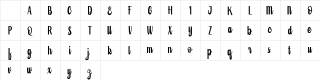 Suballie FREE Regular Character Map Suballie FREE Regular Character Map