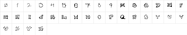 OnNoes! Regular Character Map OnNoes! Regular Character Map