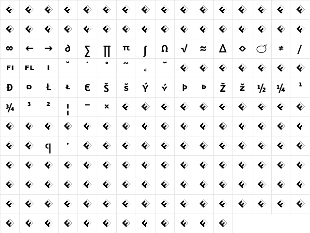Eureka Sans Bold Caps Exp Character Map Eureka Sans Bold Caps Exp Character Map