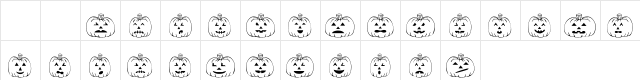 101! JackZ 3 Regular Character Map