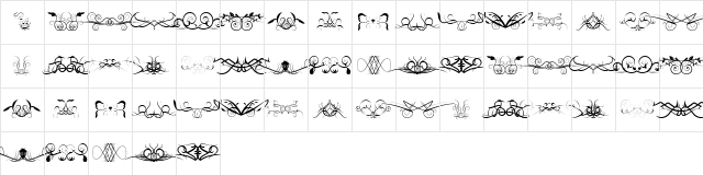 Ornaments soul Regular Character Map