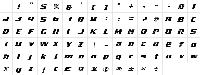 Baygo Regular Character Map Baygo Regular Character Map