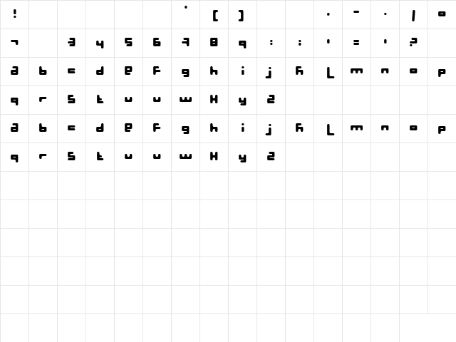 Fluffster Regular Character Map Fluffster Regular Character Map
