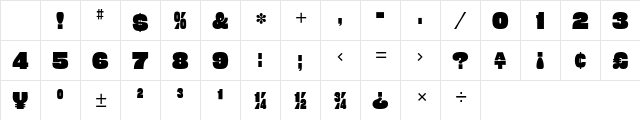 Eames Numerals Poster M Regular Character Map Eames Numerals Poster M Regular Character Map