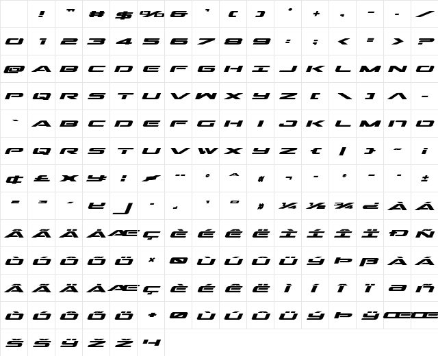 Outrider Expanded Bold Italic Expanded Bold Italic Character Map Outrider Expanded Bold Italic Expanded Bold Italic Character Map