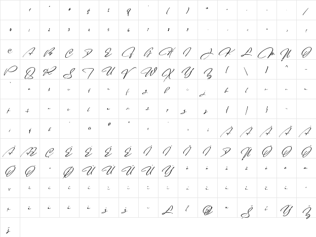 Monarchy Signature Regular Character Map Monarchy Signature Regular Character Map