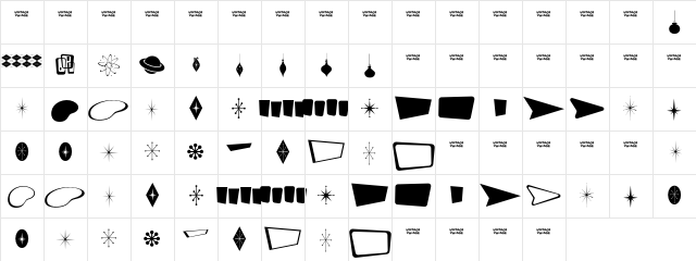 Les Paul Extras Character Map