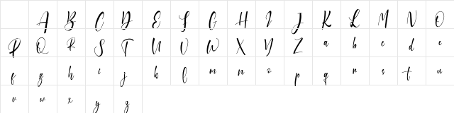 Sanoraya FREE Regular Character Map Sanoraya FREE Regular Character Map