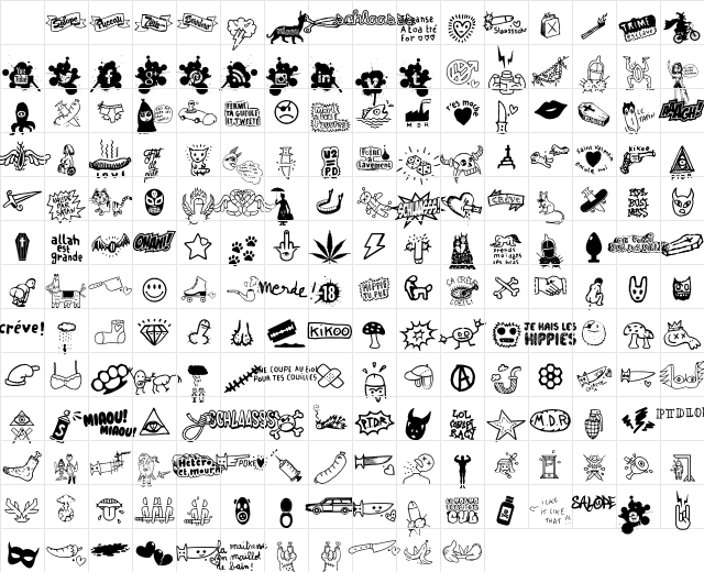 WC Schlaasss normal Character Map