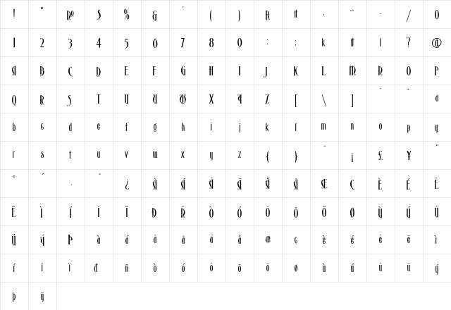LHF Victoria 2 Regular Character Map LHF Victoria 2 Regular Character Map