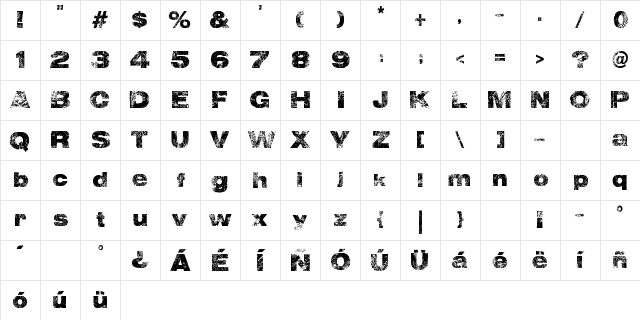 Wall IT - LJ-Design Studios Bold Character Map Wall IT - LJ-Design Studios Bold Character Map