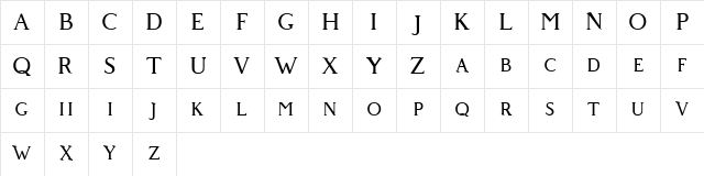 Giveny Free Regular Character Map Giveny Free Regular Character Map