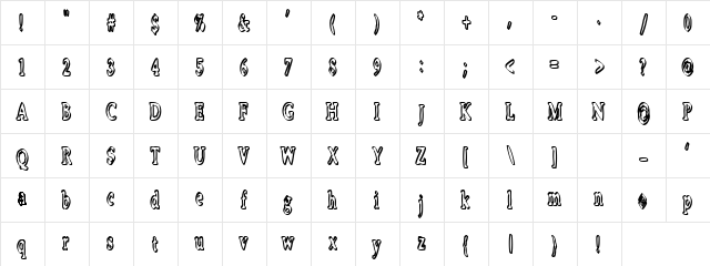 Aleya Regular Character Map Aleya Regular Character Map