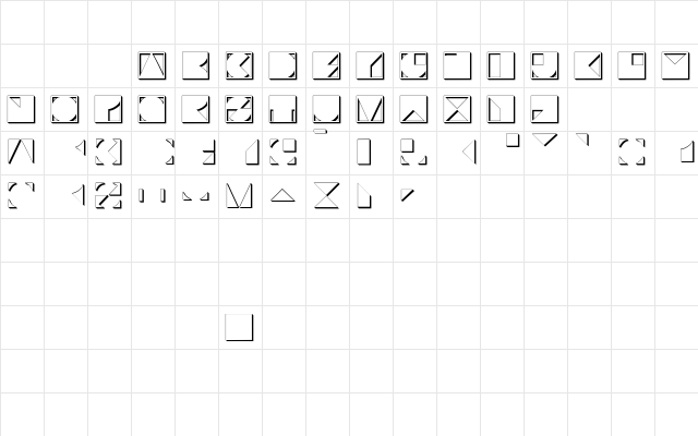 Typotraces-Four Regular Character Map Typotraces-Four Regular Character Map
