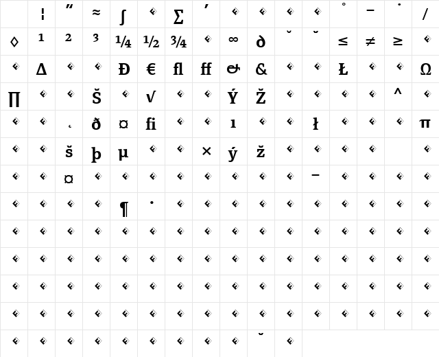 PageSerif-DemiBoldExpert Regular Character Map PageSerif-DemiBoldExpert Regular Character Map