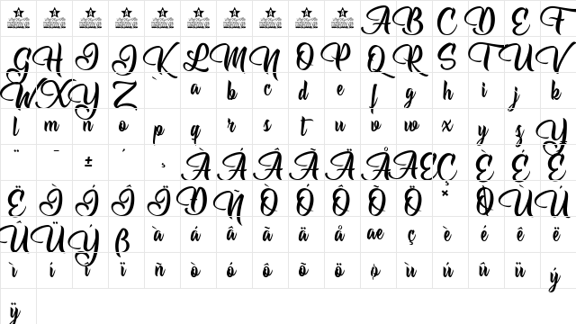 Allessa Personal Use Regular Character Map