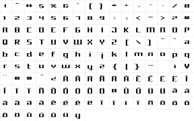 Criminal Wide Character Map Criminal Wide Character Map
