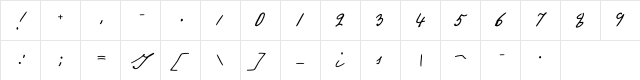 Gogol Regular Character Map Gogol Regular Character Map