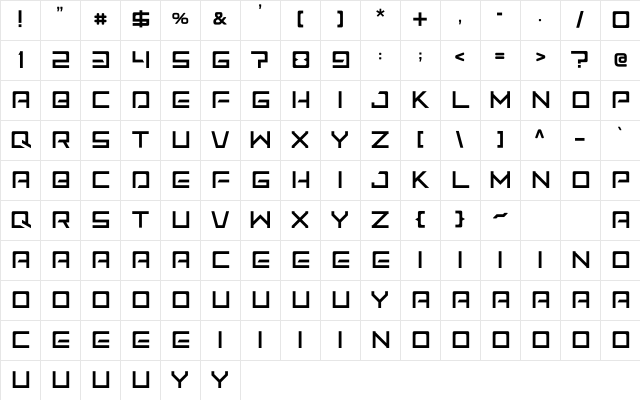 Jasmadi Font Regular Character Map Jasmadi Font Regular Character Map