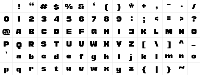 Joyful Chase Demo Regular Character Map Joyful Chase Demo Regular Character Map