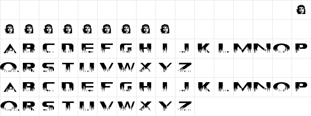 Burnish Digit Regular Character Map Burnish Digit Regular Character Map