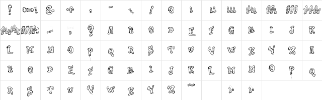 DongCasual Roman Character Map DongCasual Roman Character Map
