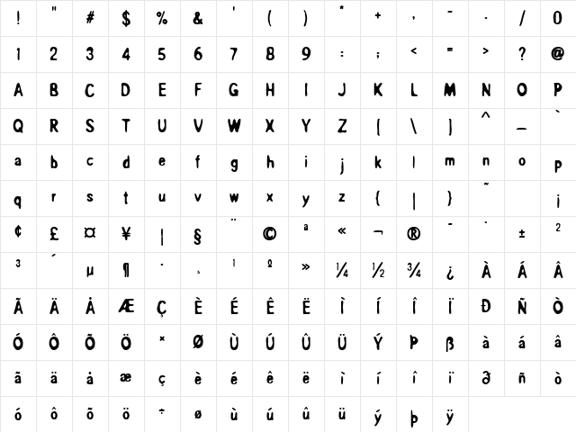 OverprintICG Heavy Character Map