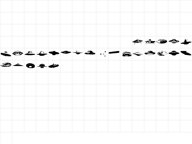 Ovnis Regular Character Map Ovnis Regular Character Map