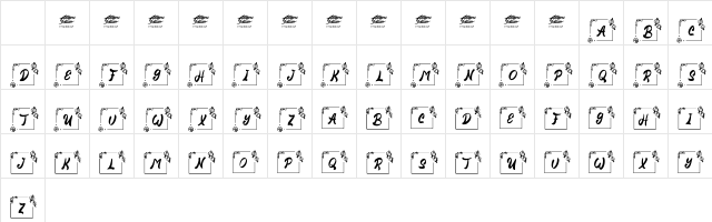 Nian Chinese Monogram Regular Character Map Nian Chinese Monogram Regular Character Map