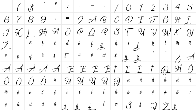 Confidential Document Regular Character Map