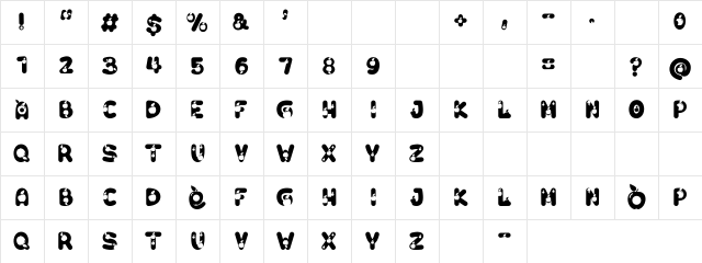 O Apple Regular Character Map O Apple Regular Character Map