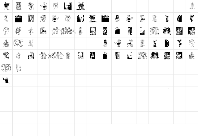 VectorPaintings Regular Character Map VectorPaintings Regular Character Map