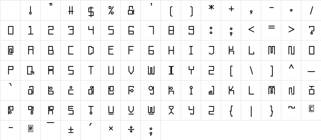 Korean Looks Regular Character Map Korean Looks Regular Character Map