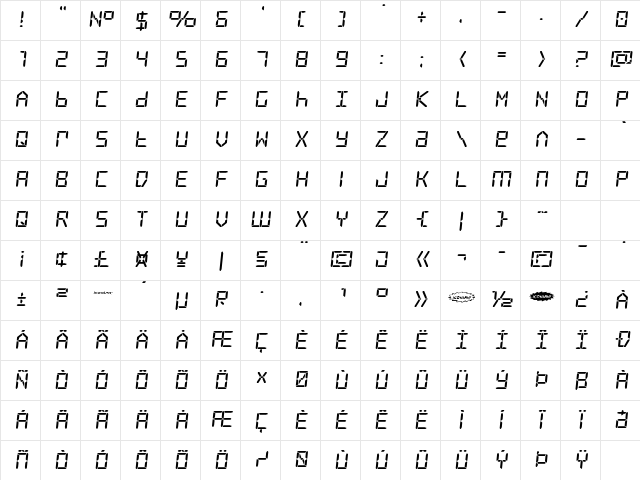 Frozen Crystal Expanded Expanded Character Map Frozen Crystal Expanded Expanded Character Map