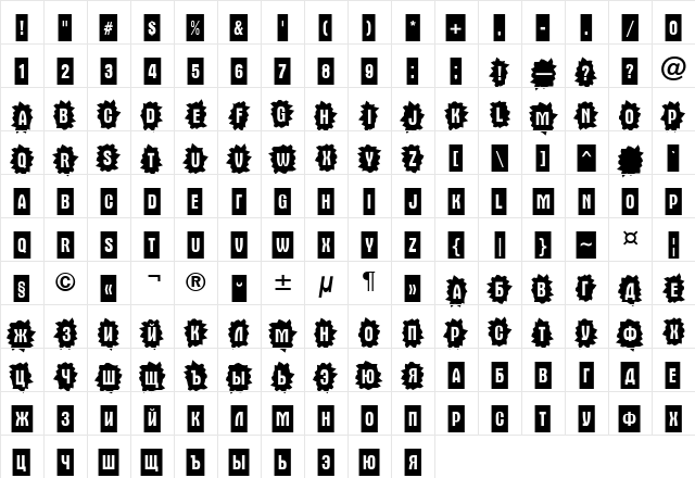 a_AlternaCmDc4Cb Demi Character Map