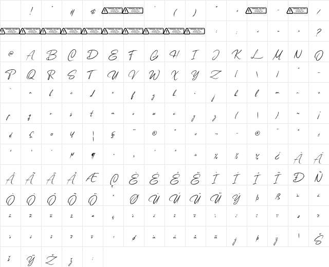 Storybrushes PERSONAL USE ONLY! Regular Character Map Storybrushes PERSONAL USE ONLY! Regular Character Map