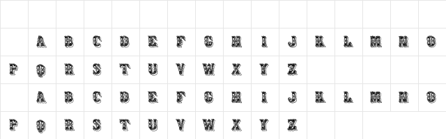Azteak Regular Character Map Azteak Regular Character Map