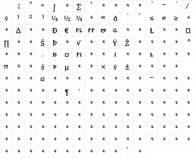 PageSerif-RegularSCExpert Regular Character Map