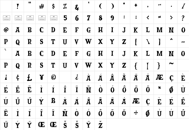 Malicious Moonlight Regular Character Map Malicious Moonlight Regular Character Map