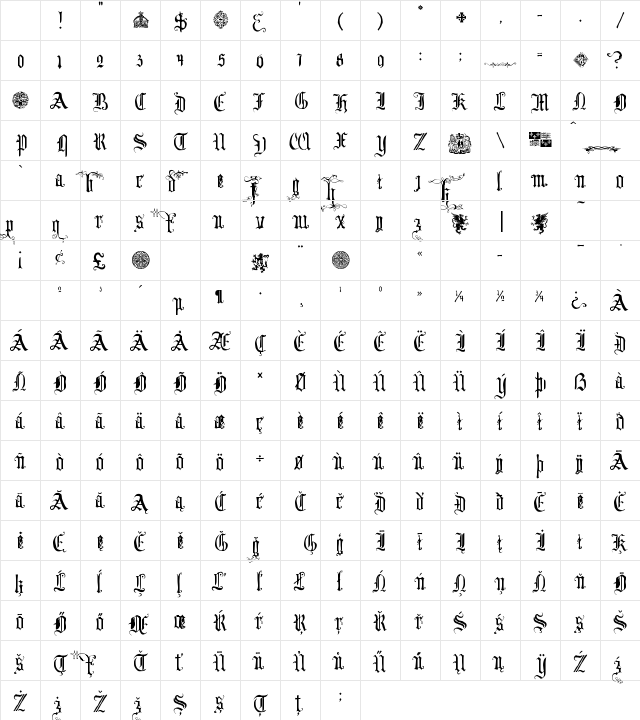 Your Royal Majesty Fancy Character Map Your Royal Majesty Fancy Character Map