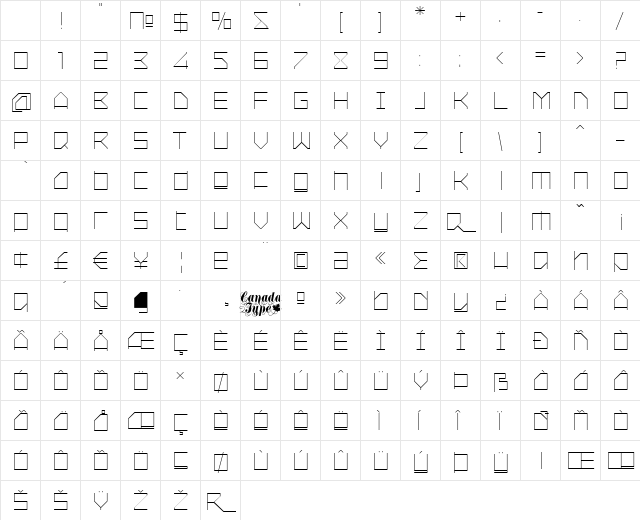Oxygen Light Regular Character Map Oxygen Light Regular Character Map