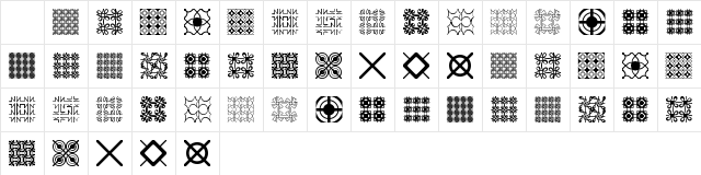 Seamless Patterns Demo Character Map