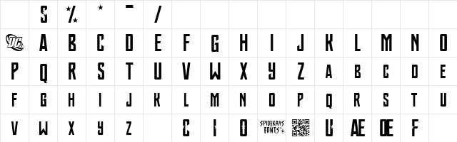 JUSTICE LEAGUE Regular Character Map JUSTICE LEAGUE Regular Character Map