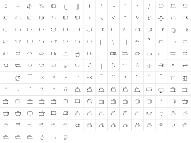 Boldoni White Character Map Boldoni White Character Map