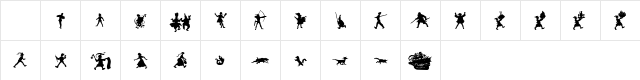 Knavery Regular Character Map Knavery Regular Character Map