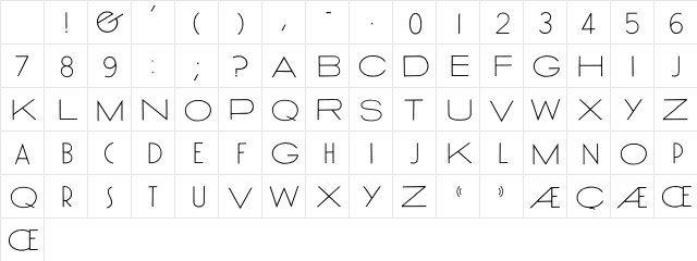 Archive Atlantique Regular Character Map